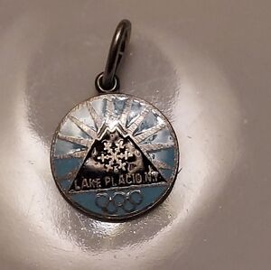 1980's Lake Placid Winter Olympics Sterling Silver Charm NWOT
